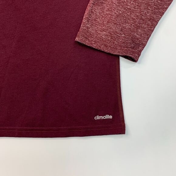 Adidas T Shirt Mens XL Extra Large Maroon Climalite Fear The Fork Ultimate Tee - Picture 10 of 12